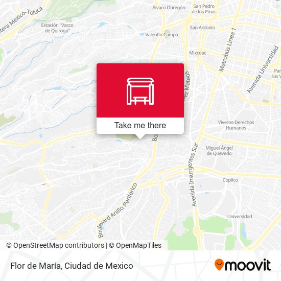 Flor de María map