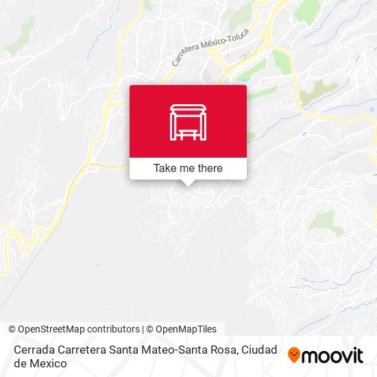 Mapa de Cerrada Carretera Santa Mateo-Santa Rosa