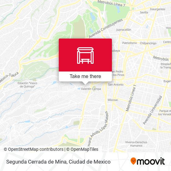 Segunda Cerrada de Mina map