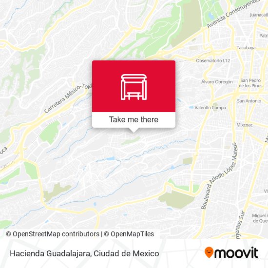 Hacienda Guadalajara map