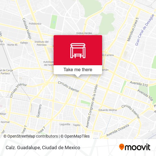 Mapa de Calz. Guadalupe