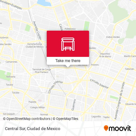 Mapa de Central Sur