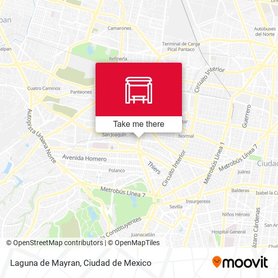 Laguna de Mayran map