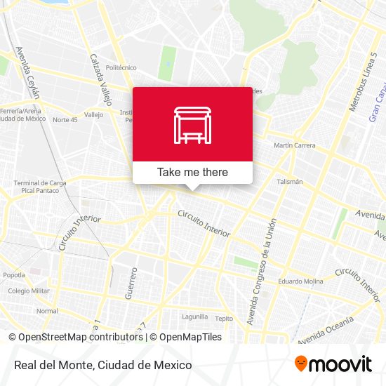 Mapa de Real del Monte