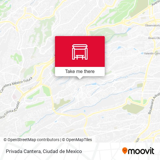 Privada Cantera map