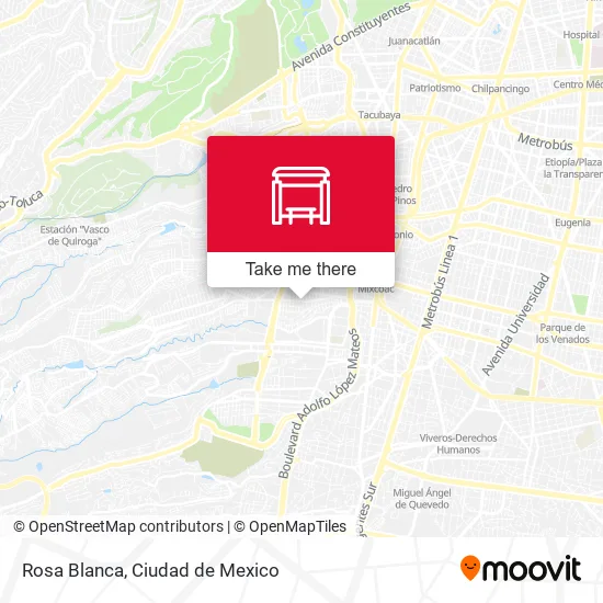 Rosa Blanca map