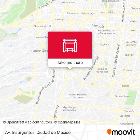 Mapa de Av. Insurgentes