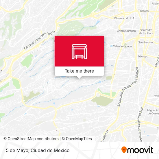 5 de Mayo map