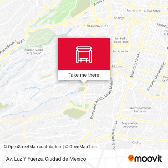 Mapa de Av. Luz Y Fuerza