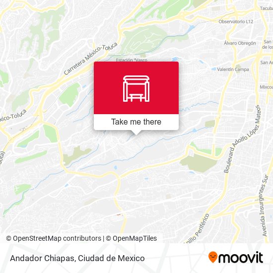 Andador Chiapas map