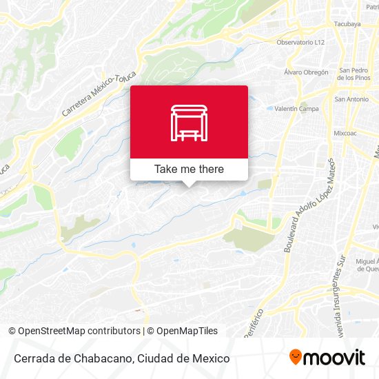 Cerrada de Chabacano map