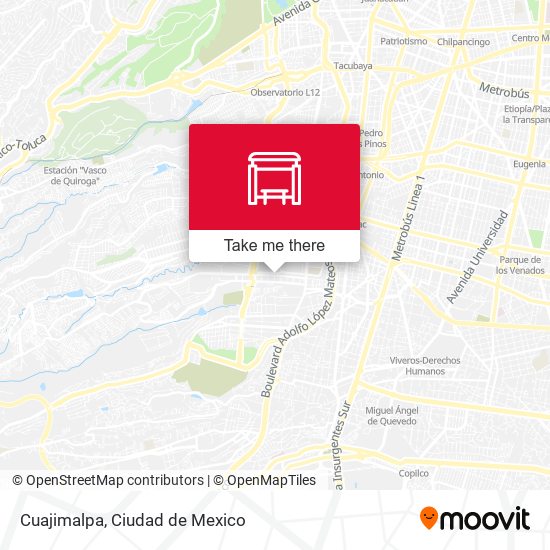 Cuajimalpa map