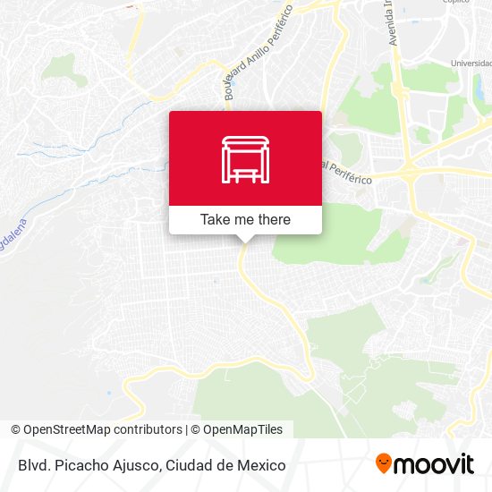 Blvd. Picacho Ajusco map