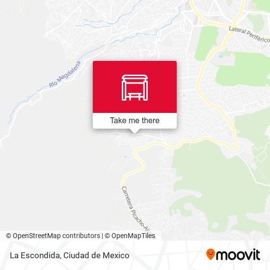 La Escondida map