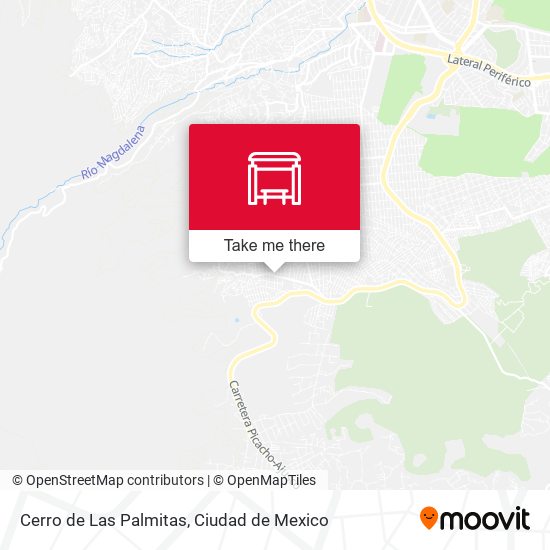 Cerro de Las Palmitas map