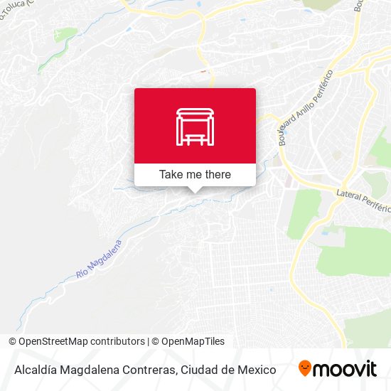 Alcaldía Magdalena Contreras map