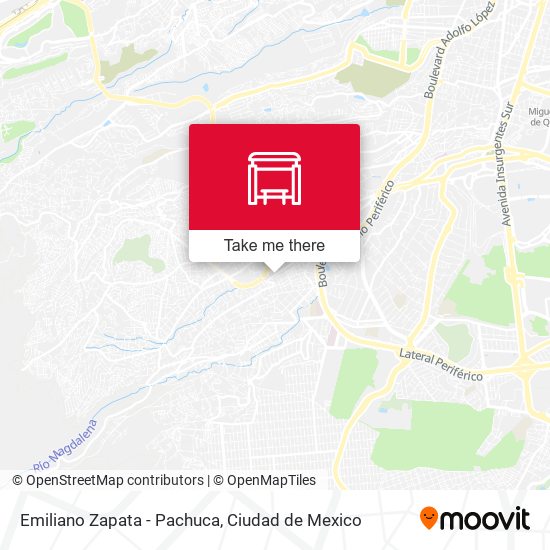 Emiliano Zapata - Pachuca map