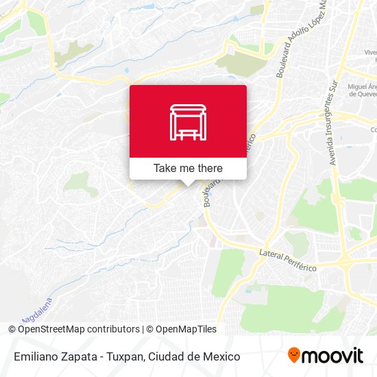 Mapa de Emiliano Zapata - Tuxpan