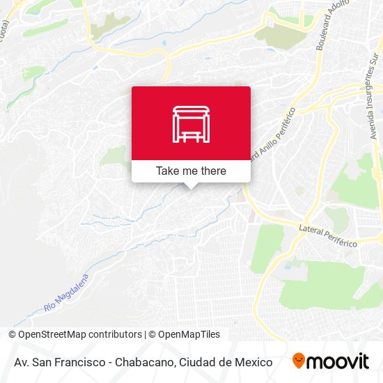 Mapa de Av. San Francisco - Chabacano
