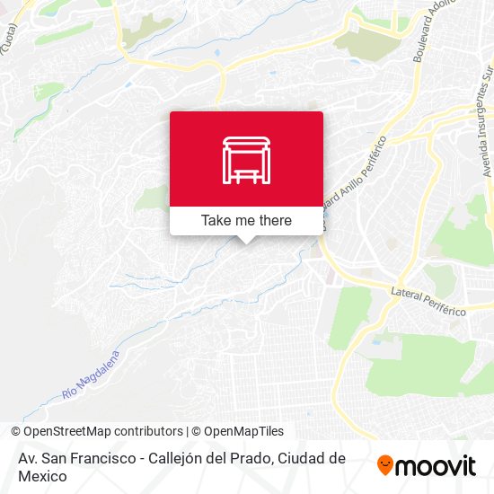 Av. San Francisco - Callejón del Prado map