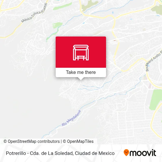 Potrerillo - Cda. de La Soledad map