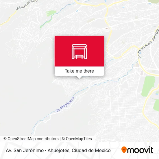 Av. San Jerónimo - Ahuejotes map