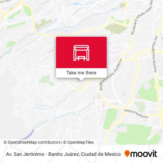 Av. San Jerónimo - Benito Juárez map