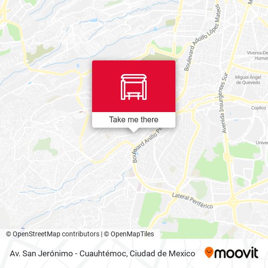 Mapa de Av. San Jerónimo - Cuauhtémoc