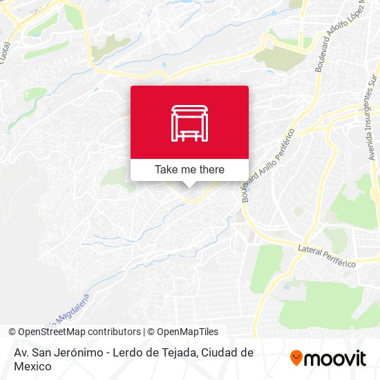 Av. San Jerónimo - Lerdo de Tejada map