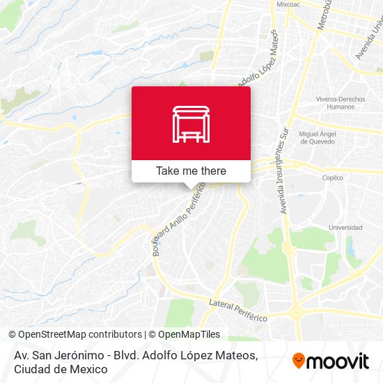 Mapa de Av. San Jerónimo - Blvd. Adolfo López Mateos