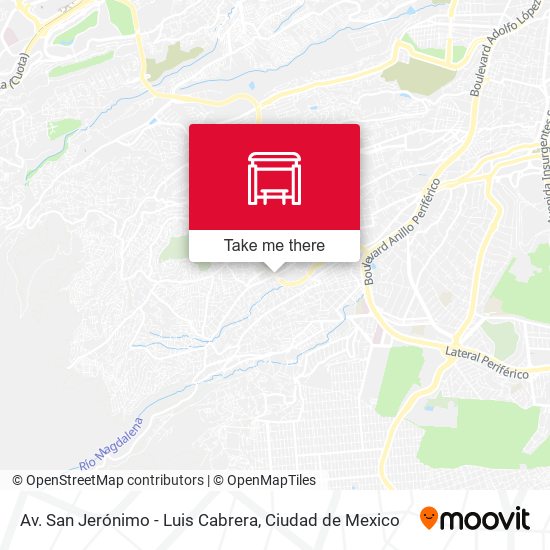 Av. San Jerónimo - Luis Cabrera map