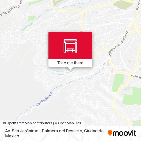 Av. San Jerónimo - Palmera del Desierto map