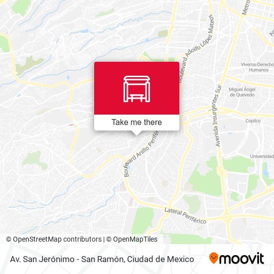 Av. San Jerónimo - San Ramón map