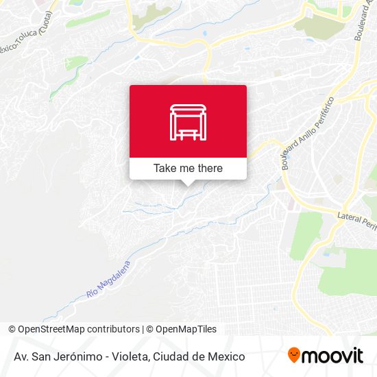Av. San Jerónimo - Violeta map