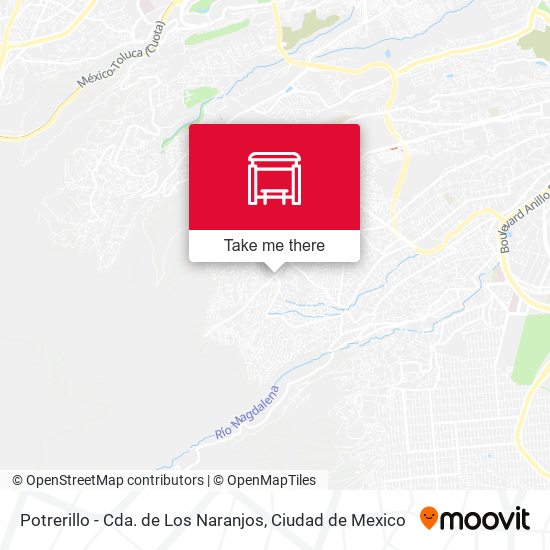Mapa de Potrerillo - Cda. de Los Naranjos