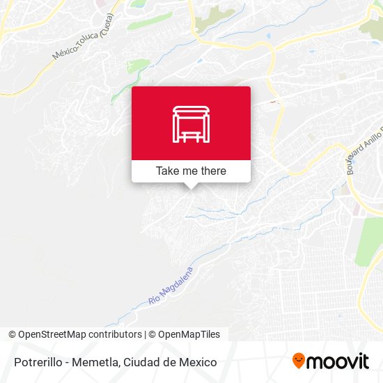 Potrerillo - Memetla map