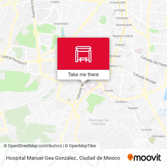 Mapa de Hospital Manuel Gea González.