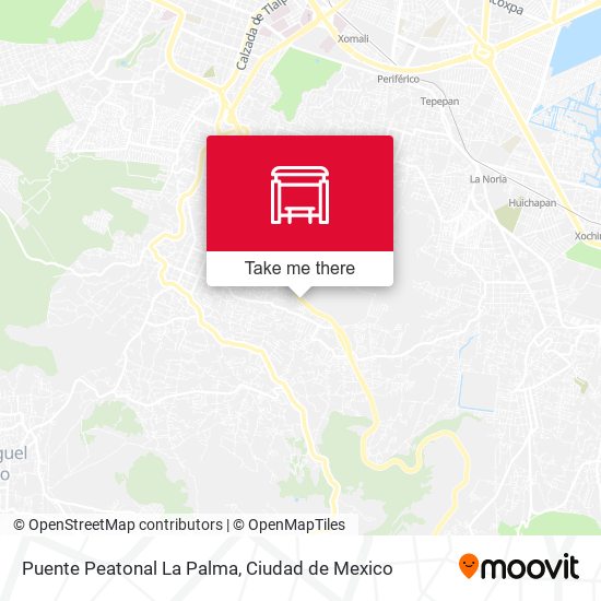 Puente Peatonal La Palma map