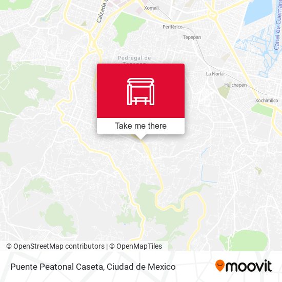 Mapa de Puente Peatonal Caseta