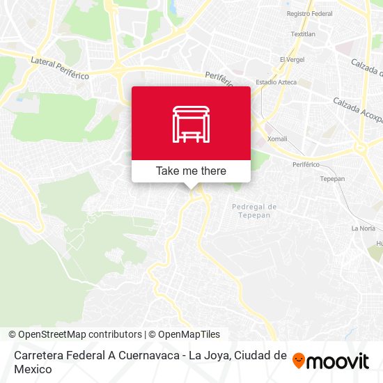 Carretera Federal A Cuernavaca - La Joya map