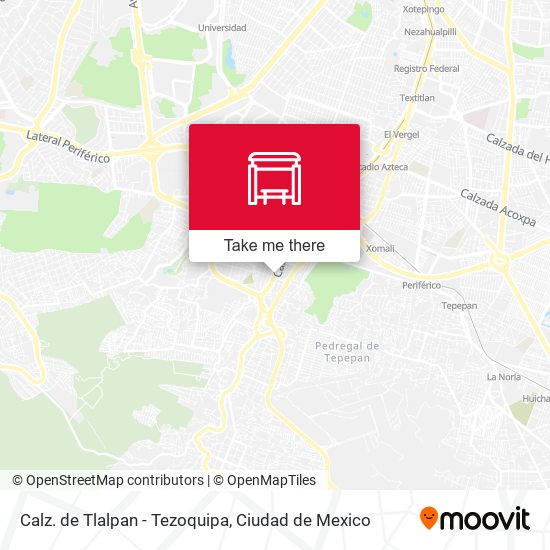 Mapa de Calz. de Tlalpan - Tezoquipa