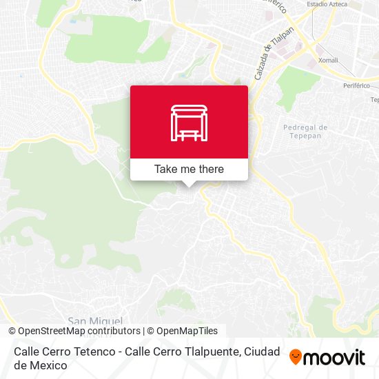 Calle Cerro Tetenco - Calle Cerro Tlalpuente map