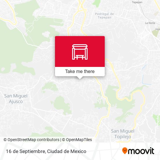 Mapa de 16 de Septiembre