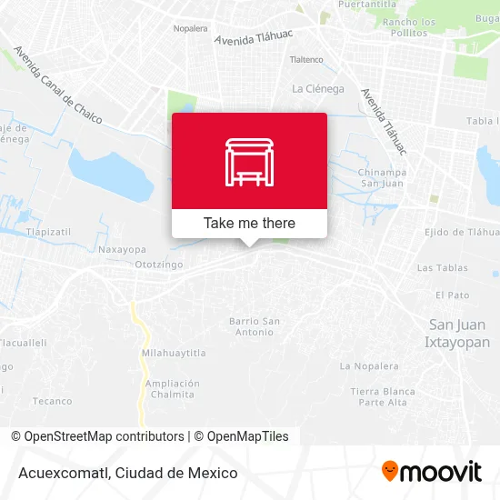 Acuexcomatl map