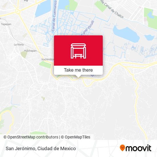 San Jerónimo map