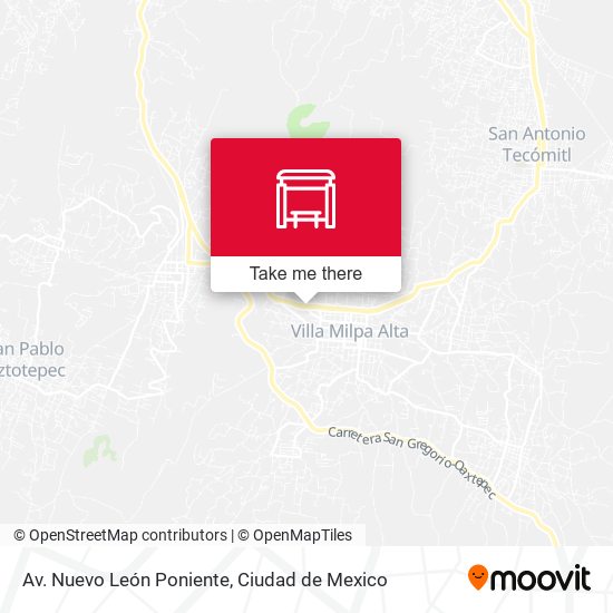 Mapa de Av. Nuevo León Poniente
