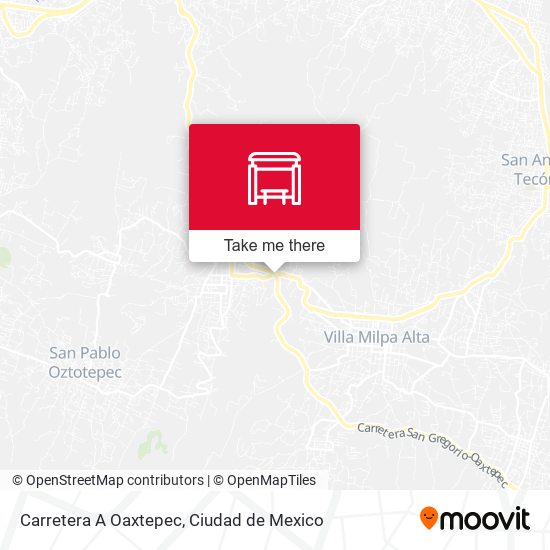 Carretera A Oaxtepec map