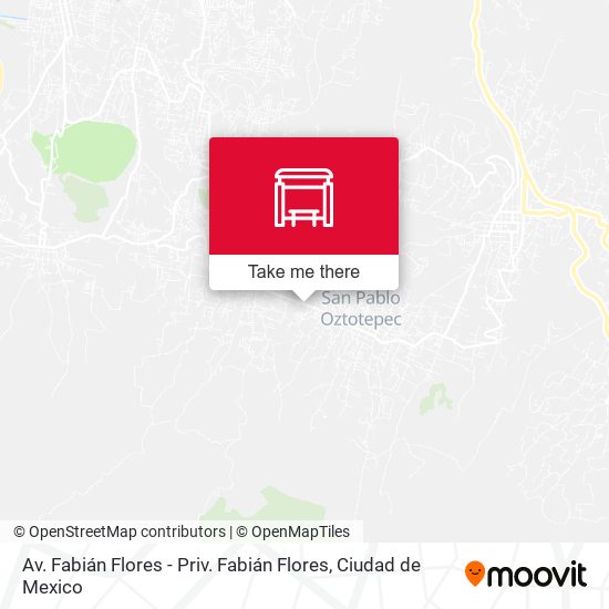 Av. Fabián Flores - Priv. Fabián Flores map