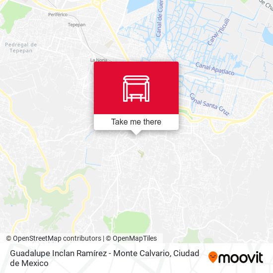 Mapa de Guadalupe Inclan Ramírez - Monte Calvario