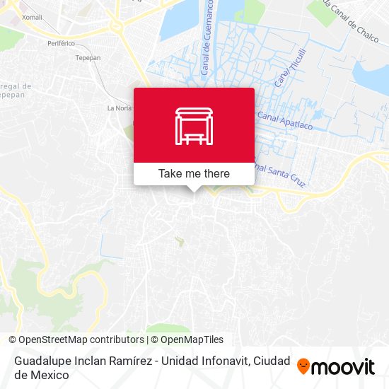 Guadalupe Inclan Ramírez - Unidad Infonavit map